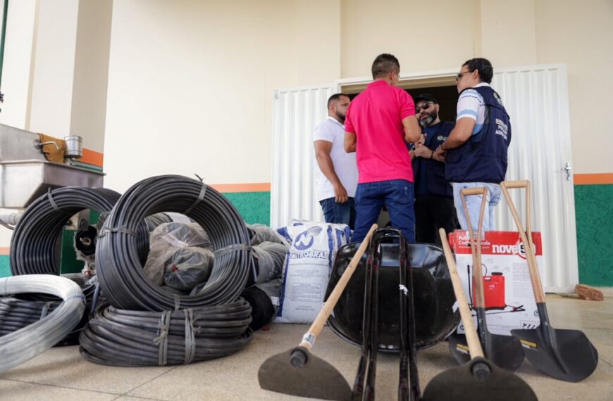 Com apoio do governo, construção de viveiro para plantio de mudas de pupunha beneficia produtores do Bonal